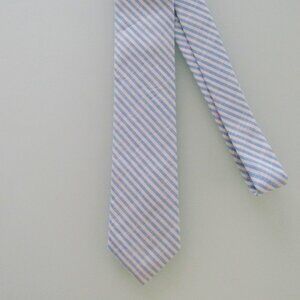 Men's Narrow Cotton Striped Tie